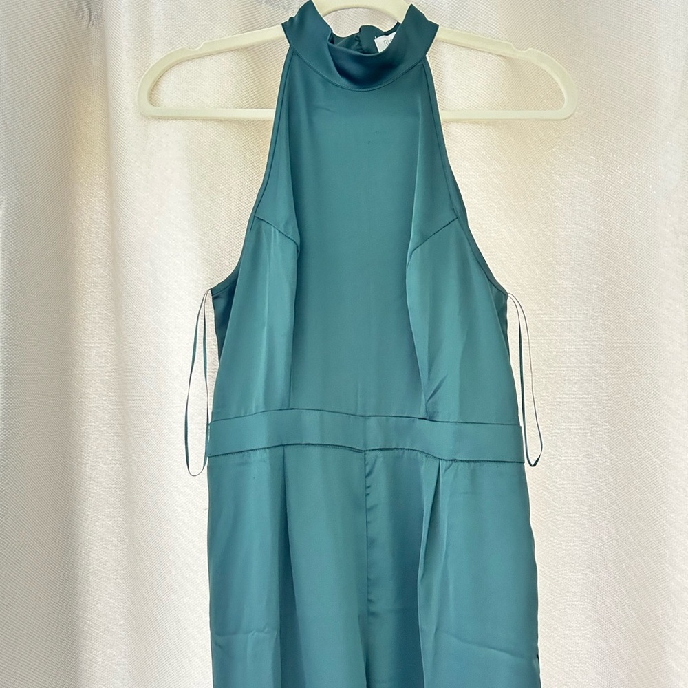 Rachel Zoe Sleeveless Teal Jumpsuit